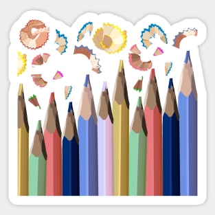 Colorful Pencils Sticker